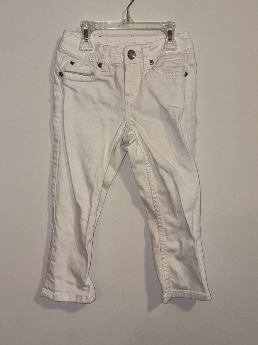 Girl’s Justice White Denim Capri Pants Size: 8S